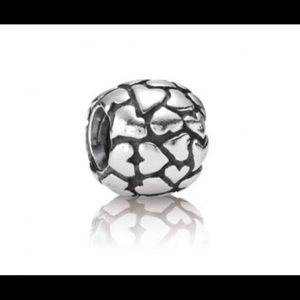 Pandora silver hearts charm